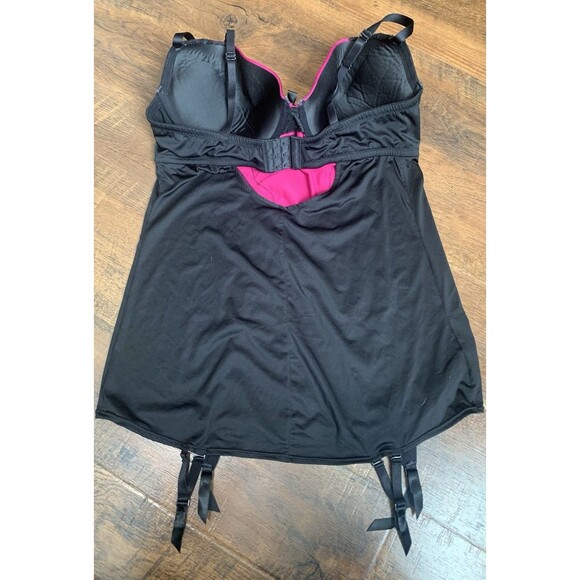 Torrid Plus Size Black And Pink Chemise Lingerie Size 2 - Picture 2 of 4